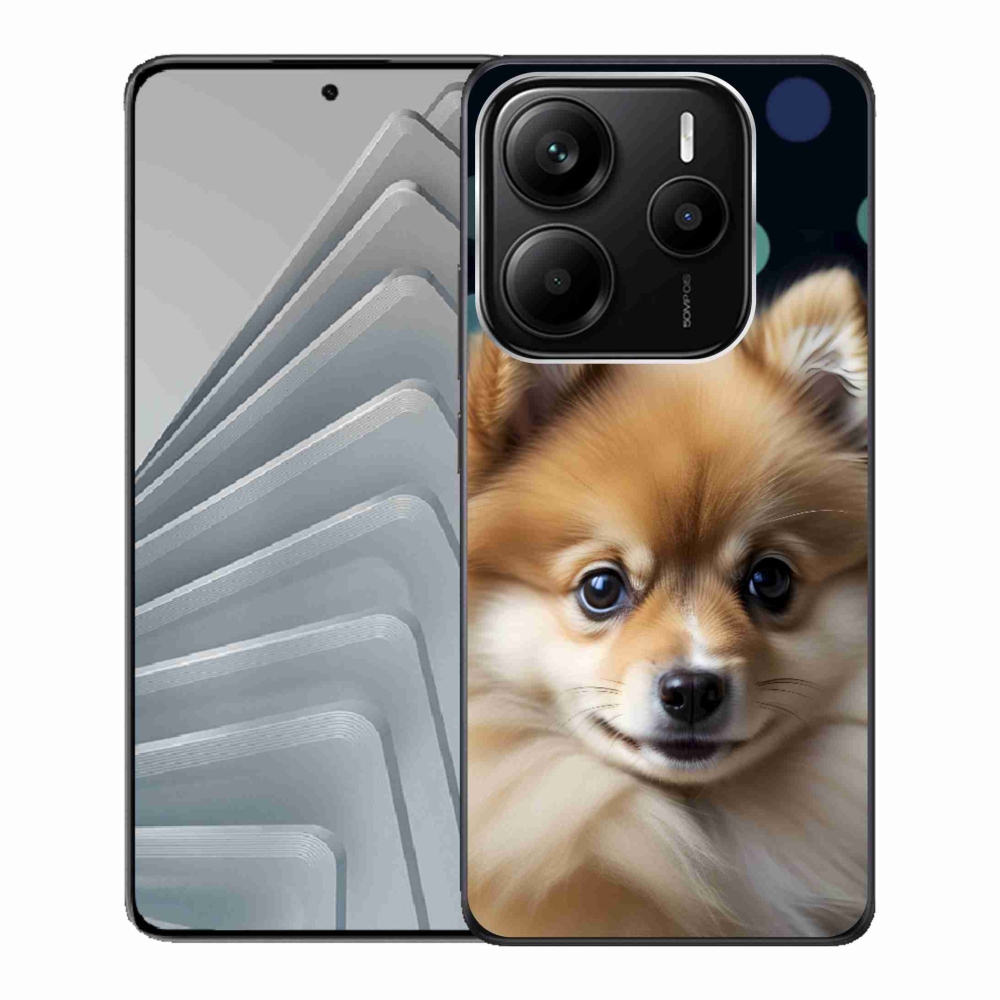 Gél borítás mmCase a Xiaomi Redmi Note 14 5G-hez - aranyos pomerániai