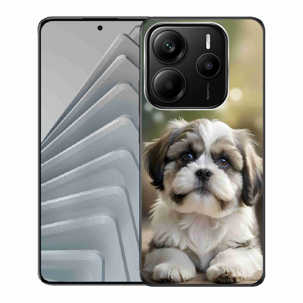 Gél borító mmCase a Xiaomi Redmi Note 14 5G-hez - aranyos shih-tzu