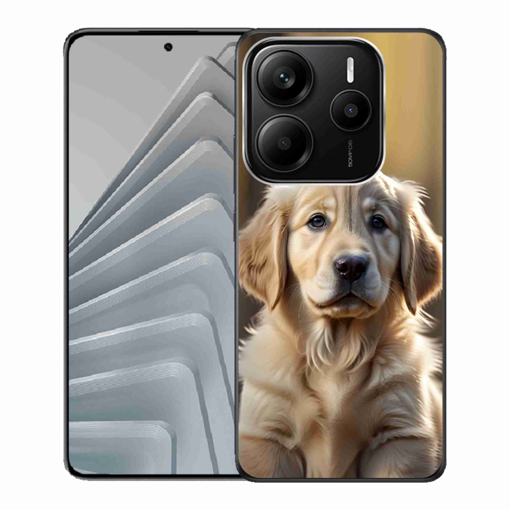 Gél borítás mmCase a Xiaomi Redmi Note 14 5G számára - aranyos arany retriever
