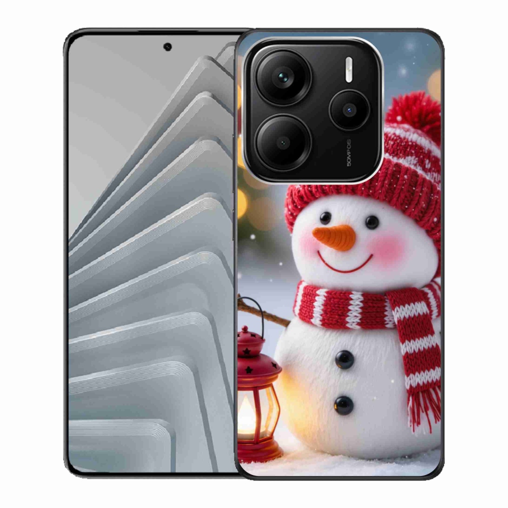 Gél borító mmCase a Xiaomi Redmi Note 14 5G-hez - hóember 2