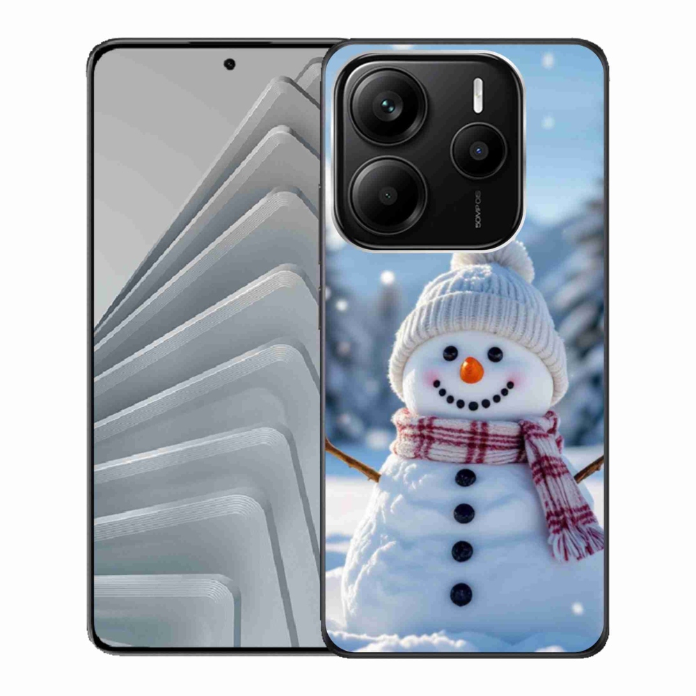 Gél borítás mmCase a Xiaomi Redmi Note 14 5G-hez - hóember 3