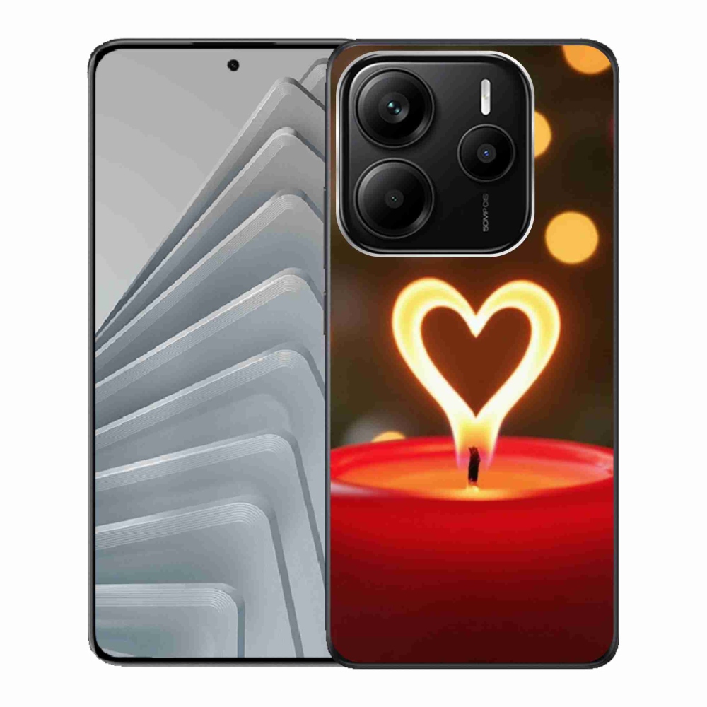 Gél borító mmCase a Xiaomi Redmi Note 14 5G-hez - lángszív