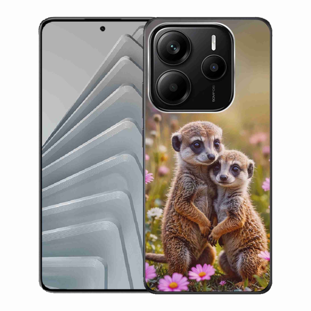 Gél borítás mmCase a Xiaomi Redmi Note 14 5G-hez - szurikátás duó
