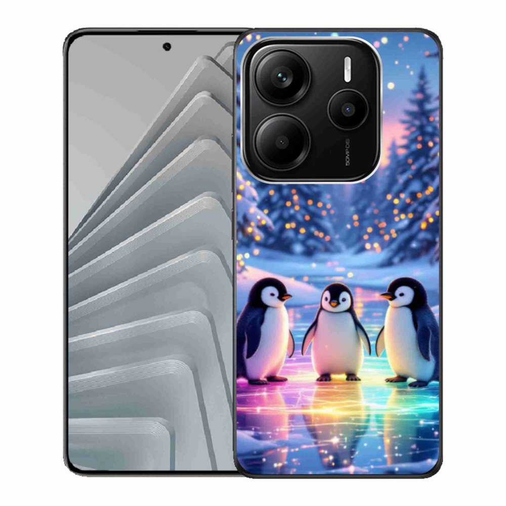 Gél borító mmCase a Xiaomi Redmi Note 14 5G-hez - pingvinek