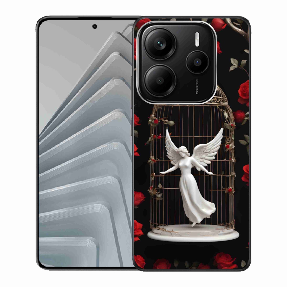 Gél borítás mmCase a Xiaomi Redmi Note 14 5G számára - csapdába esett angyal