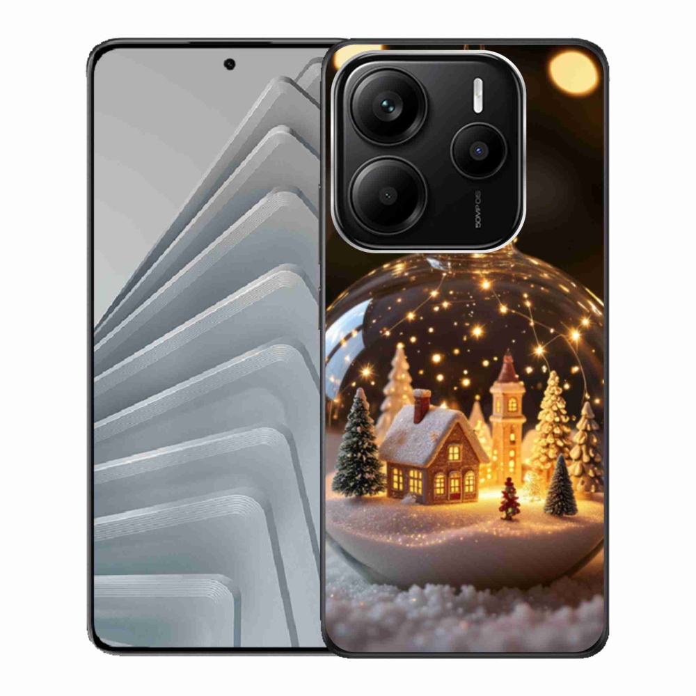 Gél borító mmCase a Xiaomi Redmi Note 14 5G-hez - Karácsonyi gömb 3