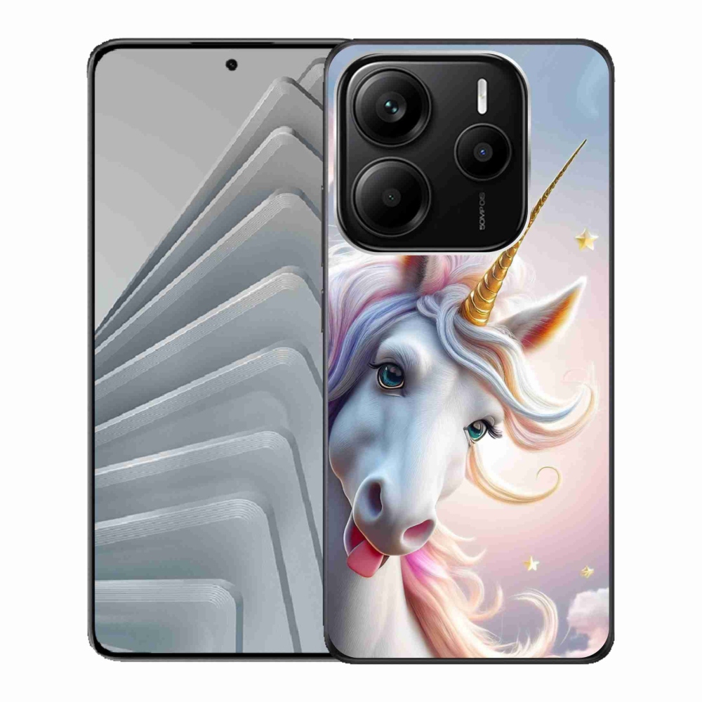 Gél borítás mmCase a Xiaomi Redmi Note 14 5G számára - vidám egyszarvú