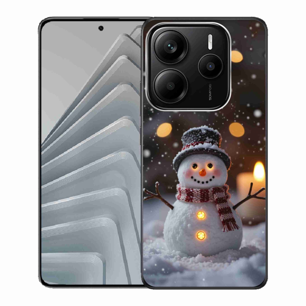 Gél borítás mmCase a Xiaomi Redmi Note 14 5G-hez - boldog hóember