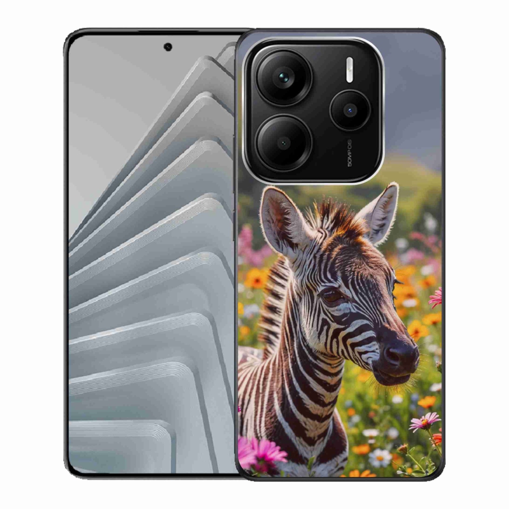 Gél borítás mmCase a Xiaomi Redmi Note 14 5G-hez - zebra a réten