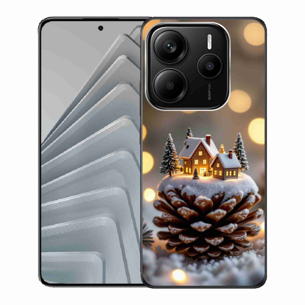Gél borító mmCase a Xiaomi Redmi Note 14 5G - téli falu számára