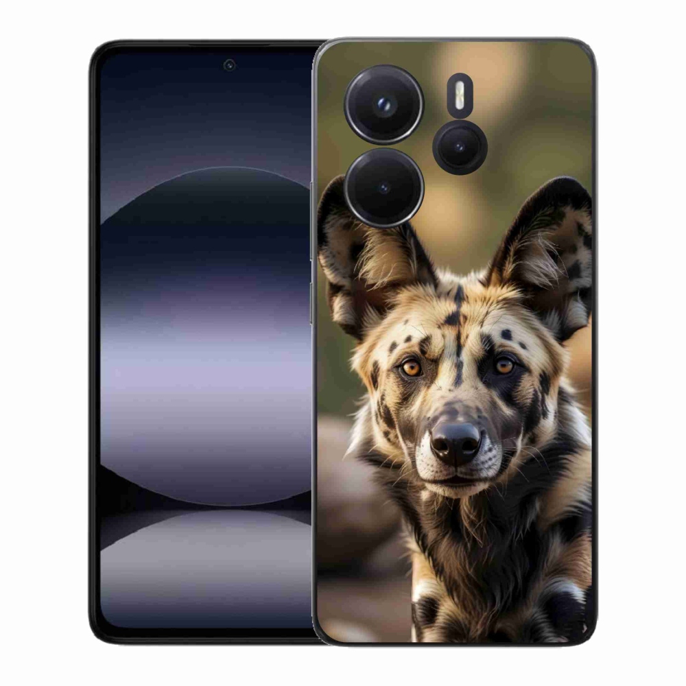 Gél borítás mmCase a Xiaomi Redmi Note 14-hez - afrikai vadkutya