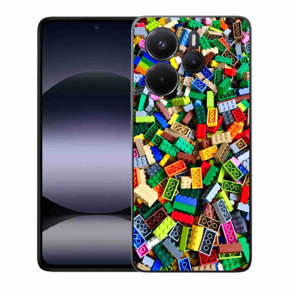 Gél borítás mmCase a Xiaomi Redmi Note 14-hez - színes építőelemek