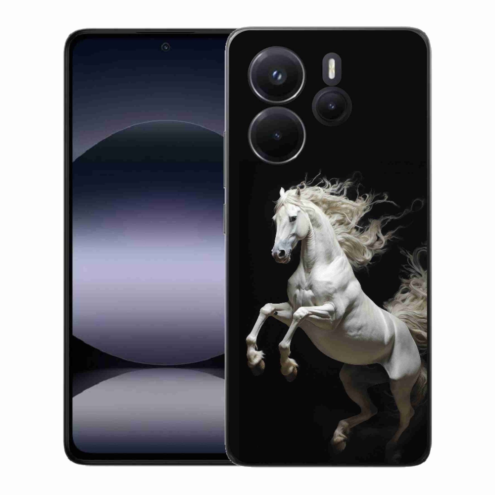 Gél borítás mmCase a Xiaomi Redmi Note 14-hez - fehér ló 4