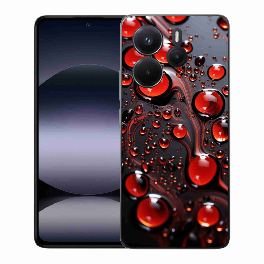 Gél borítás mmCase a Xiaomi Redmi Note 14-hez - piros csepp 2