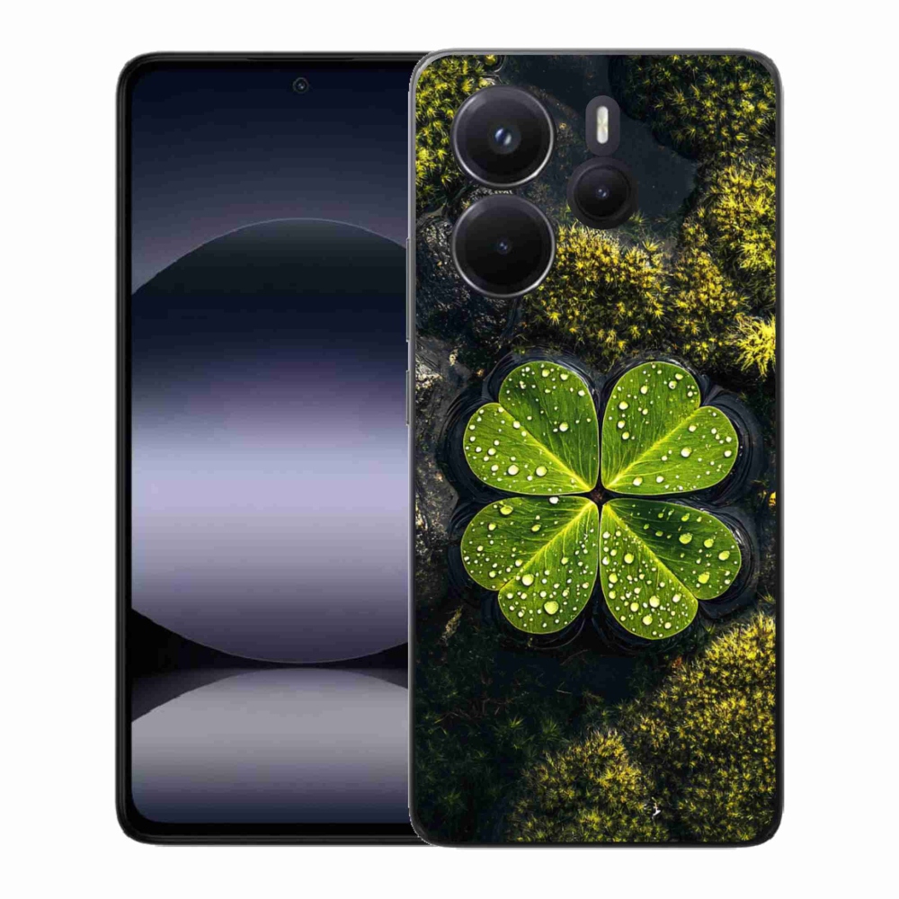 Gél borítás mmCase a Xiaomi Redmi Note 14-hez - négylevelű lóhere