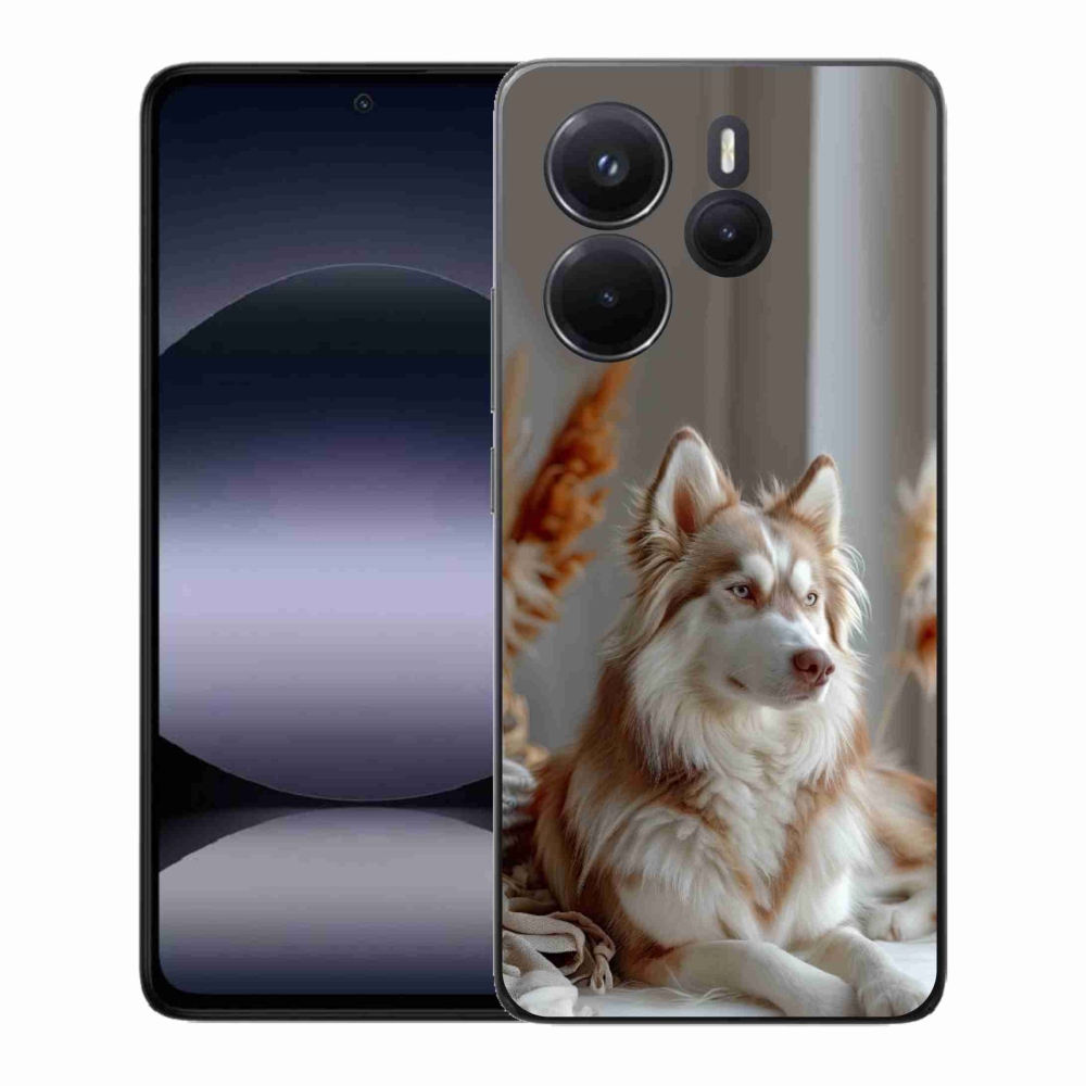 Gél borítás mmCase a Xiaomi Redmi Note 14-hez - csendes szibériai husky