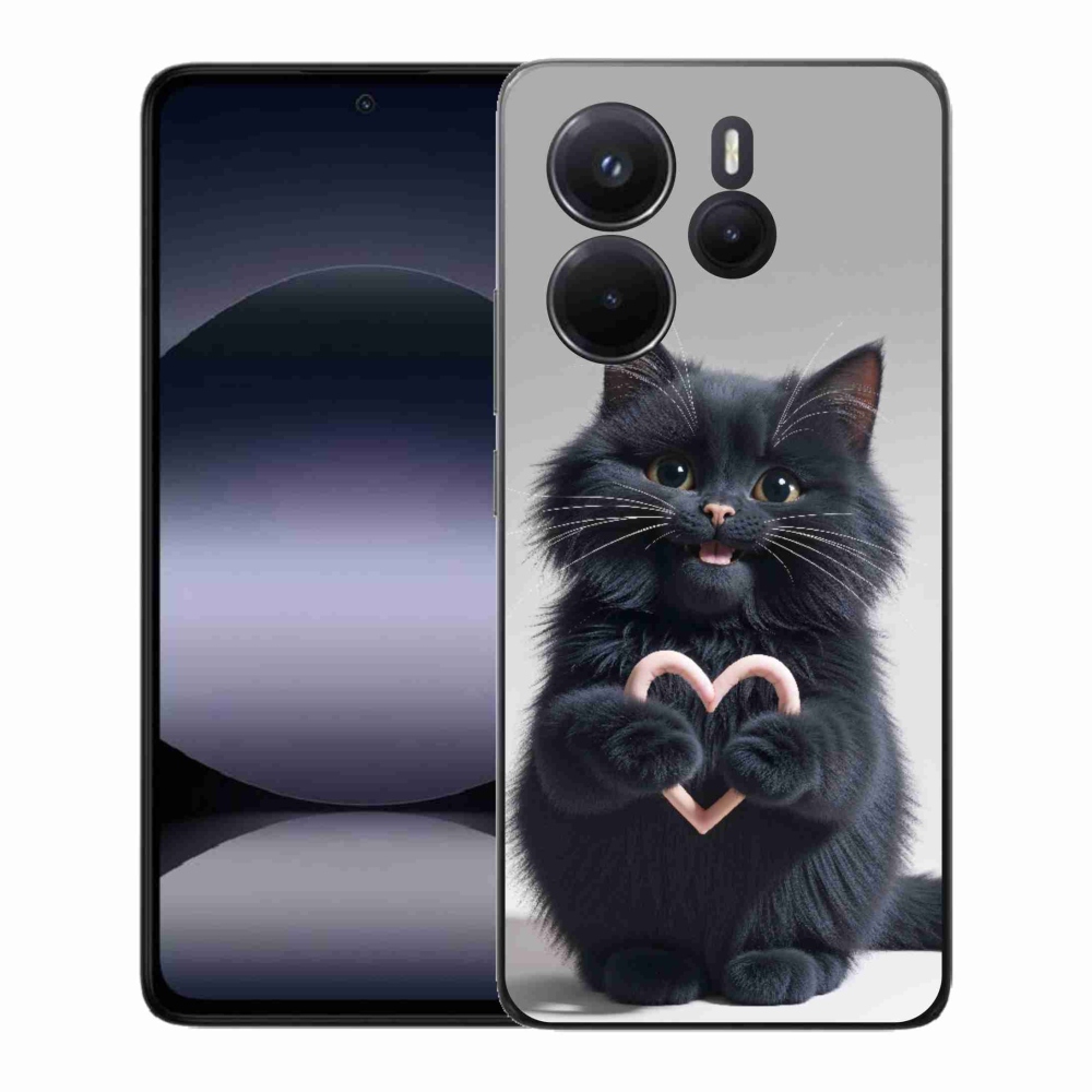 Gél borító mmCase a Xiaomi Redmi Note 14-hez - macska szeretet 3