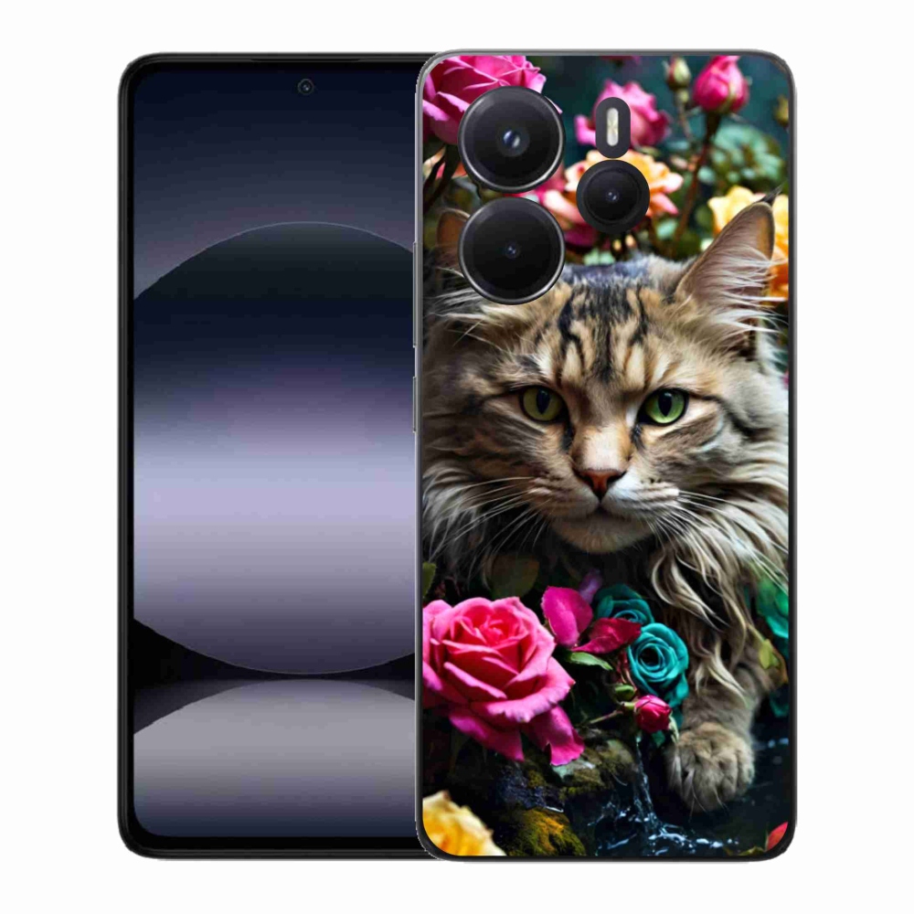 Gél borító mmCase a Xiaomi Redmi Note 14-hez - macskaszem nézet 2