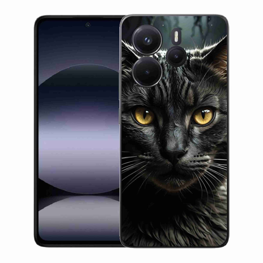 Gél borítás mmCase a Xiaomi Redmi Note 14-hez - macskaszem 3