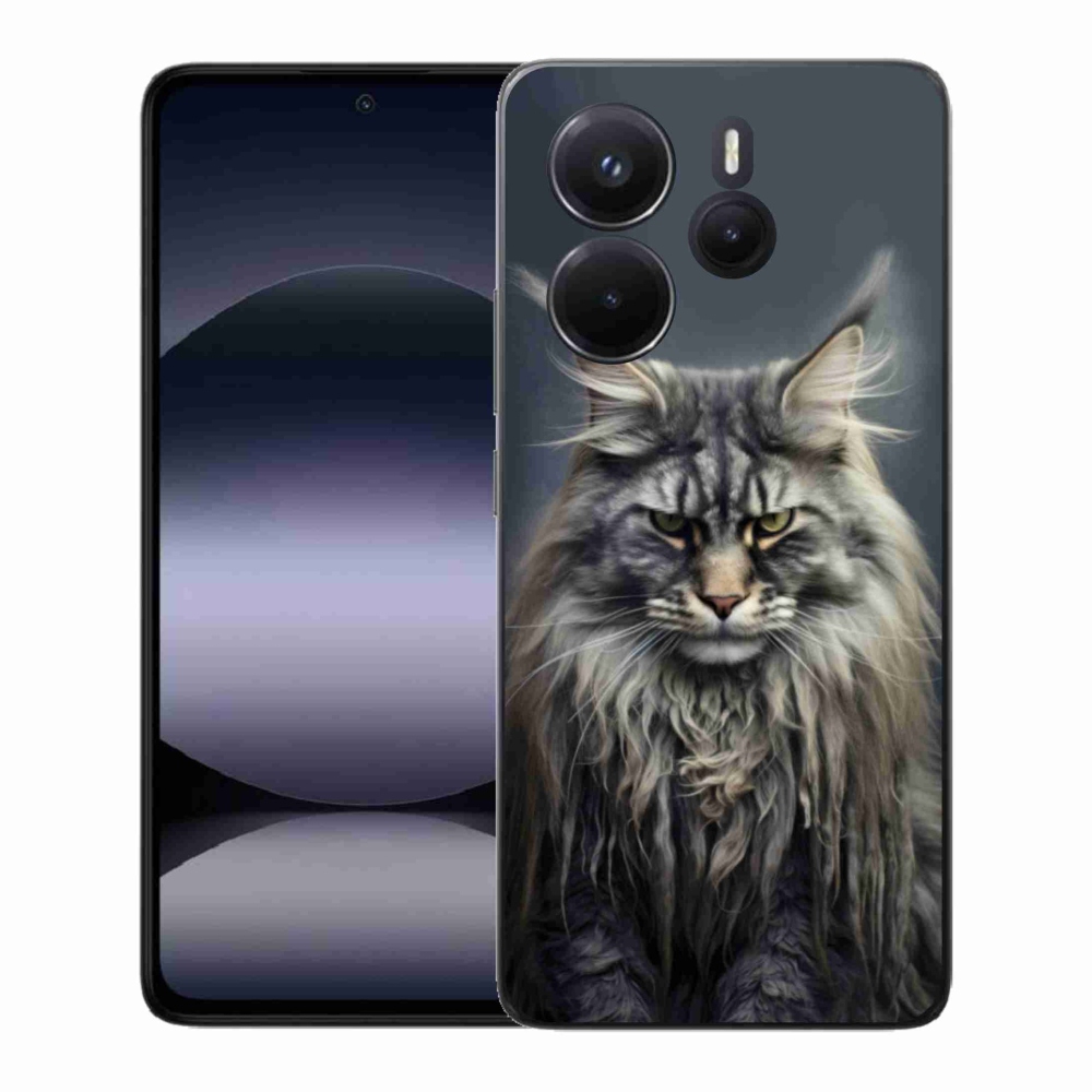 Gél borítás mmCase a Xiaomi Redmi Note 14-hez - macskaszem nézet 4