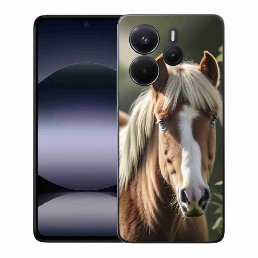 Gél borítás mmCase a Xiaomi Redmi Note 14-hez - ló könnyű sörénnyel