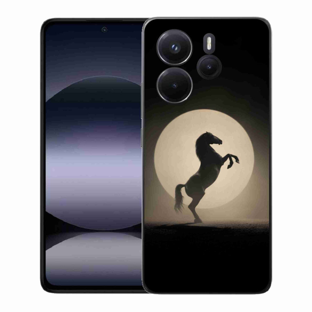 Gél borítás mmCase a Xiaomi Redmi Note 14-hez - ló sziluettben