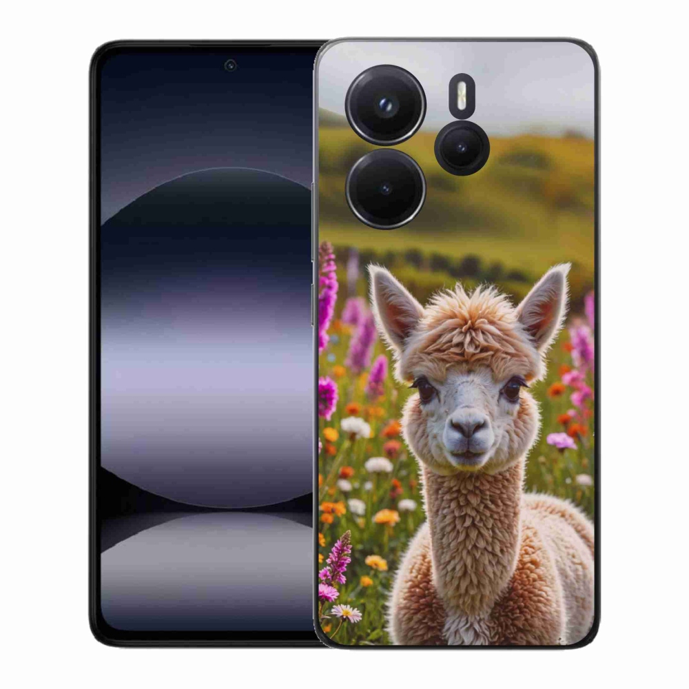 Gél borítás mmCase a Xiaomi Redmi Note 14-hez - láma a réten