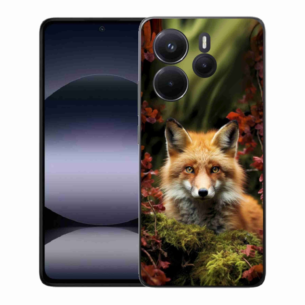 Gél borítás mmCase a Xiaomi Redmi Note 14-hez - róka az erdőben