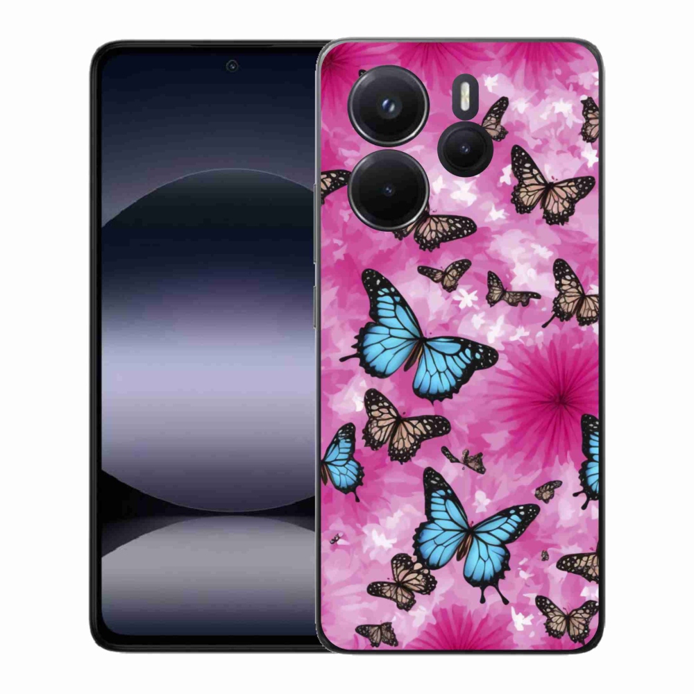 Gél borító mmCase a Xiaomi Redmi Note 14-hez - pillangókert