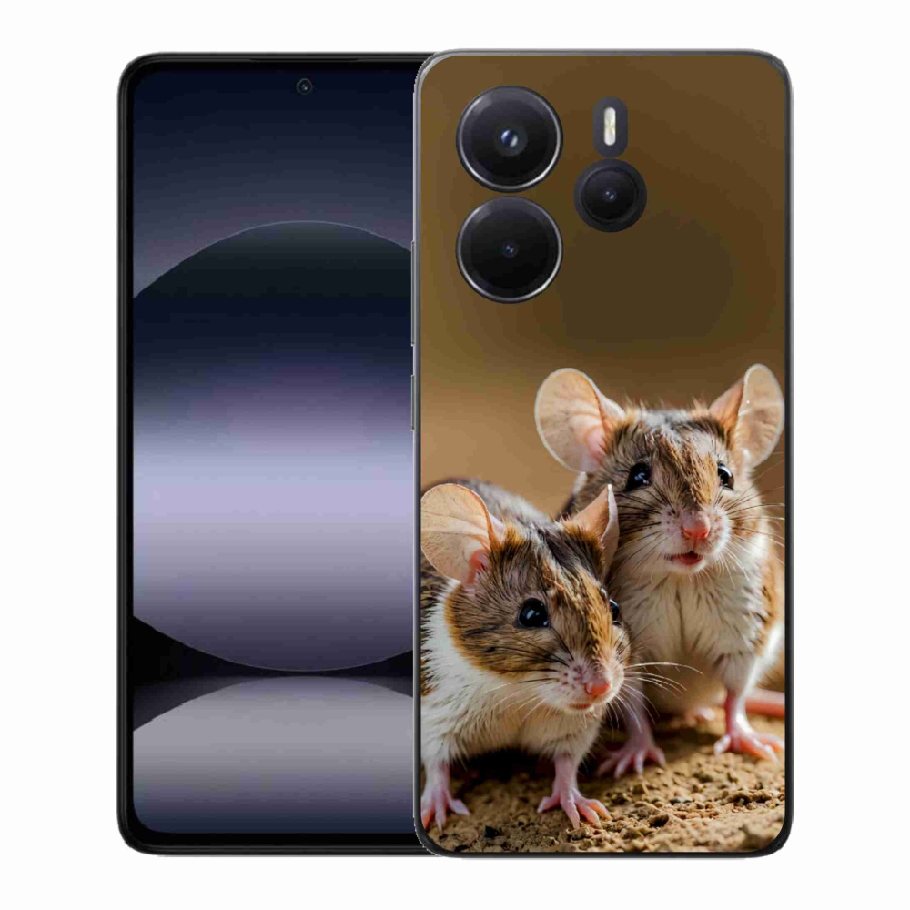 Gél borítás mmCase a Xiaomi Redmi Note 14-hez - egér duó