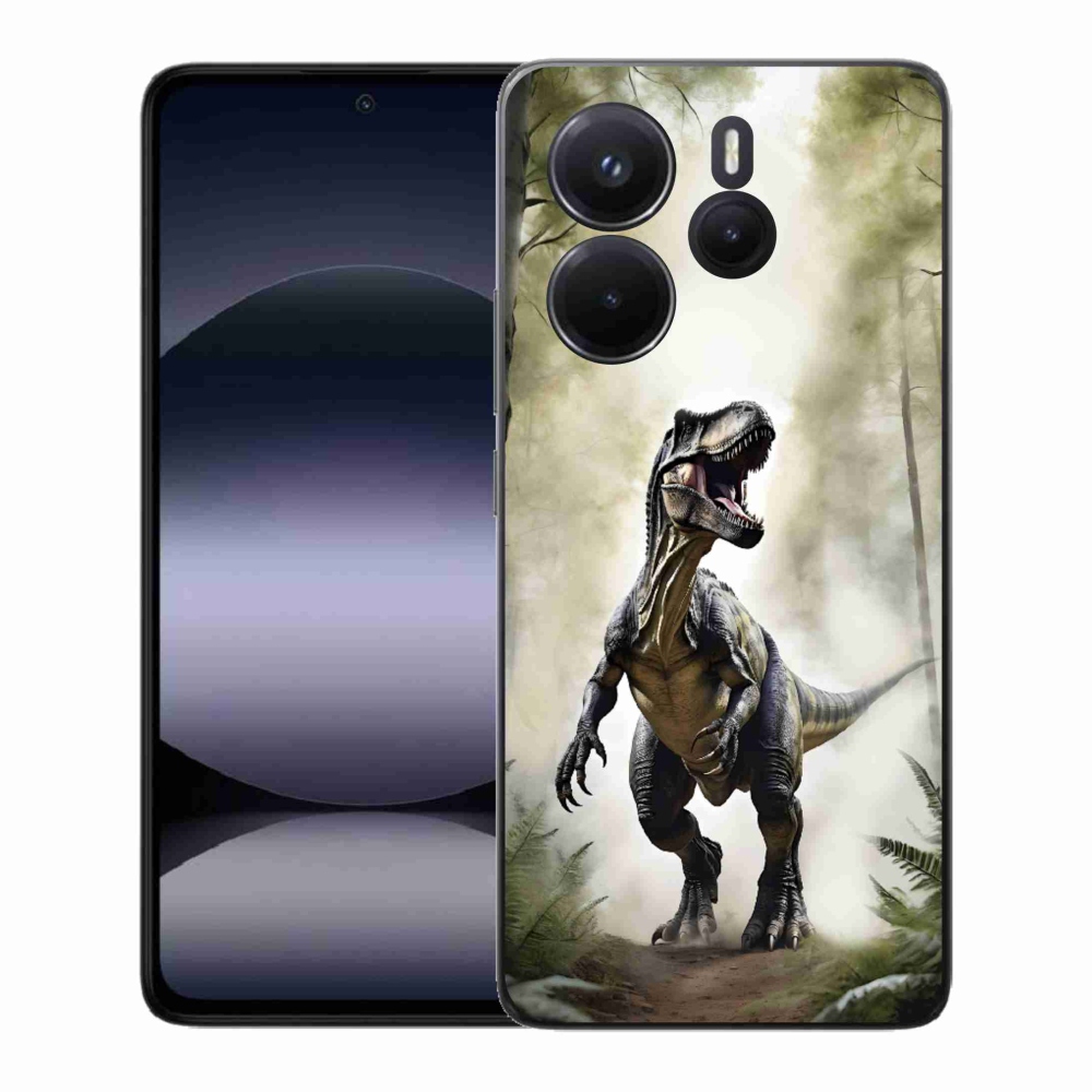 Gél borítás mmCase a Xiaomi Redmi Note 14-hez - dühös T-Rex