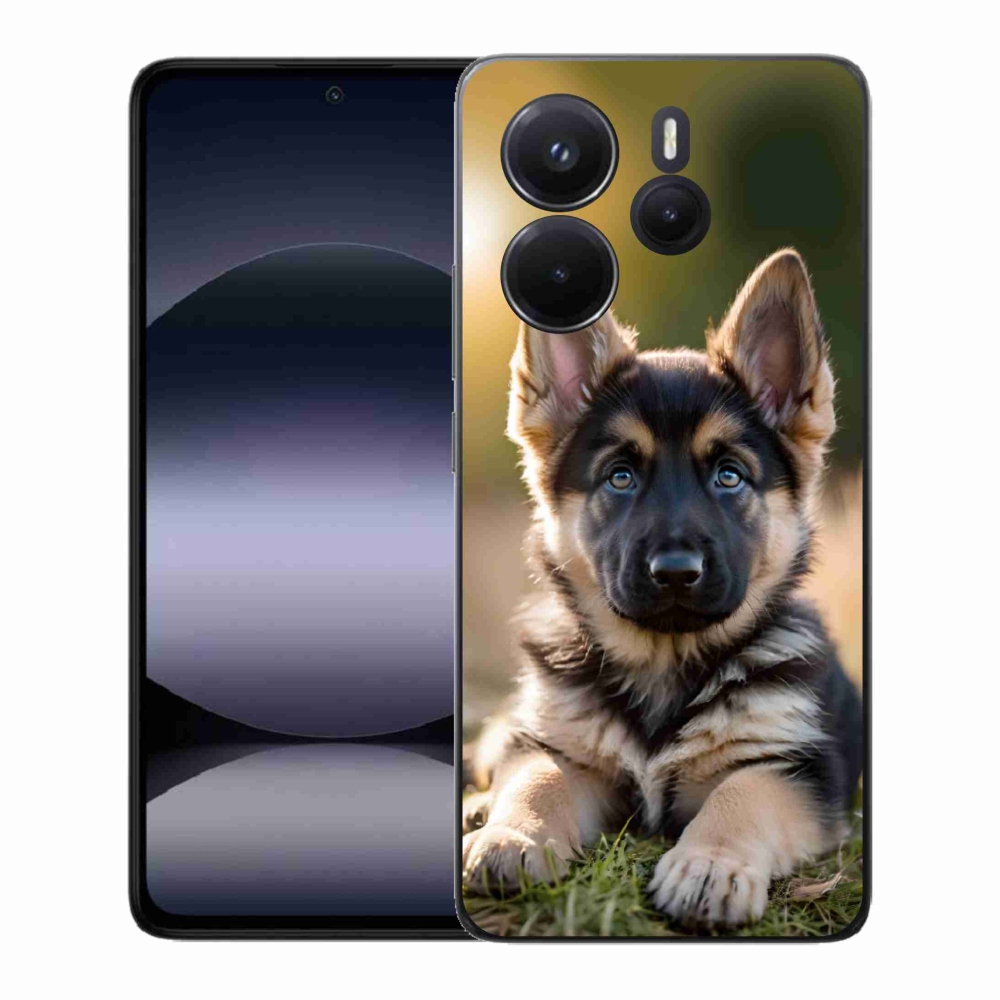 Gél borítás mmCase a Xiaomi Redmi Note 14 készülékhez - Német juhászkutya a természetben