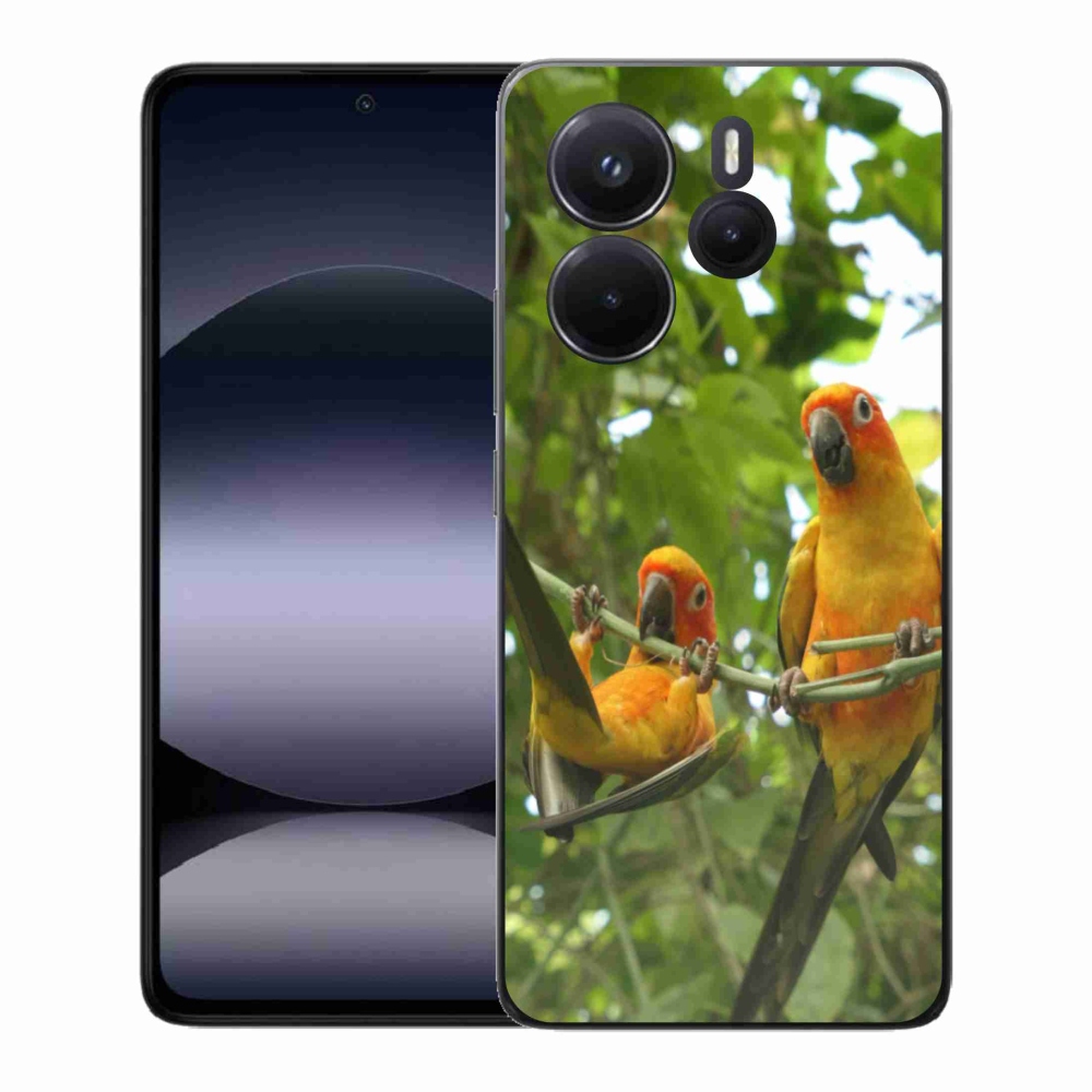 Gél borítás mmCase a Xiaomi Redmi Note 14-hez - papagájok aratingy