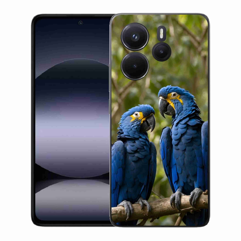 Gél borítás mmCase a Xiaomi Redmi Note 14-hez - papagáj duó