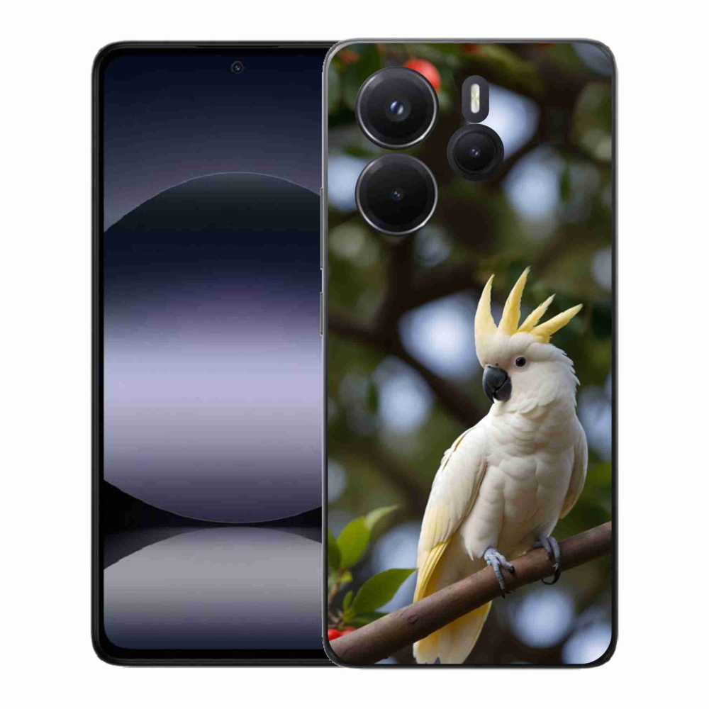 Gél borítás mmCase a Xiaomi Redmi Note 14-hez - papagáj kakadu 3