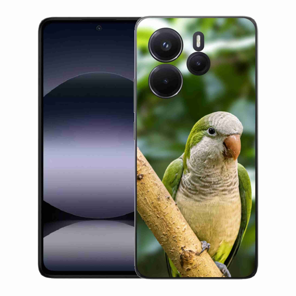 Gél borítás mmCase a Xiaomi Redmi Note 14 készülékhez - papagáj