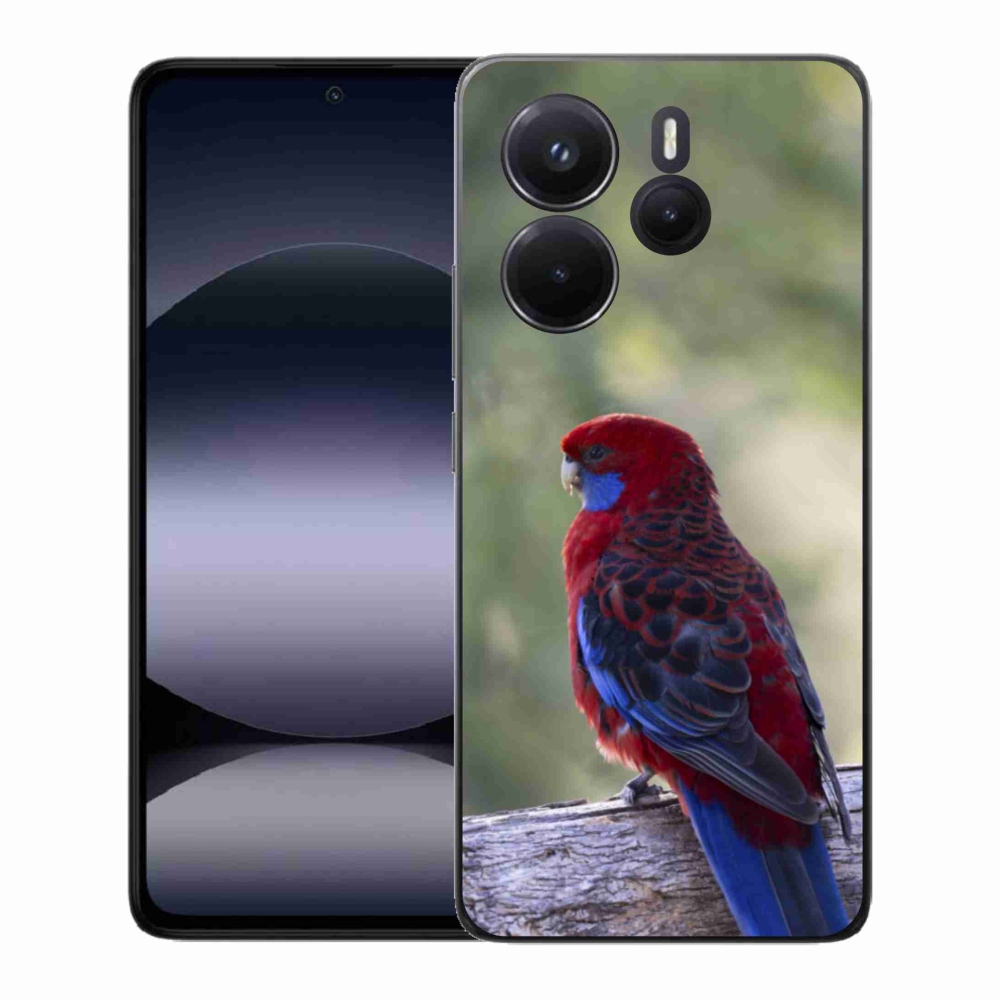 Gél borítás mmCase a Xiaomi Redmi Note 14-hez - papagáj rosela