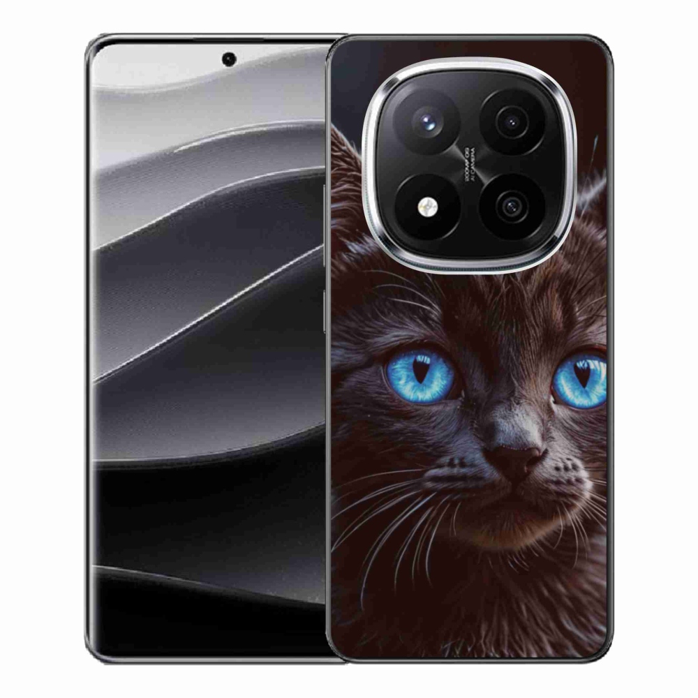 Gél borítás mmCase a Xiaomi Redmi Note 14 Pro+ 5G számára - fekete cica 2