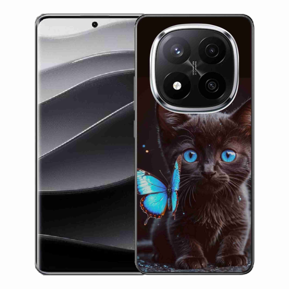 Gél borítás mmCase a Xiaomi Redmi Note 14 Pro+ 5G számára - fekete cica 3