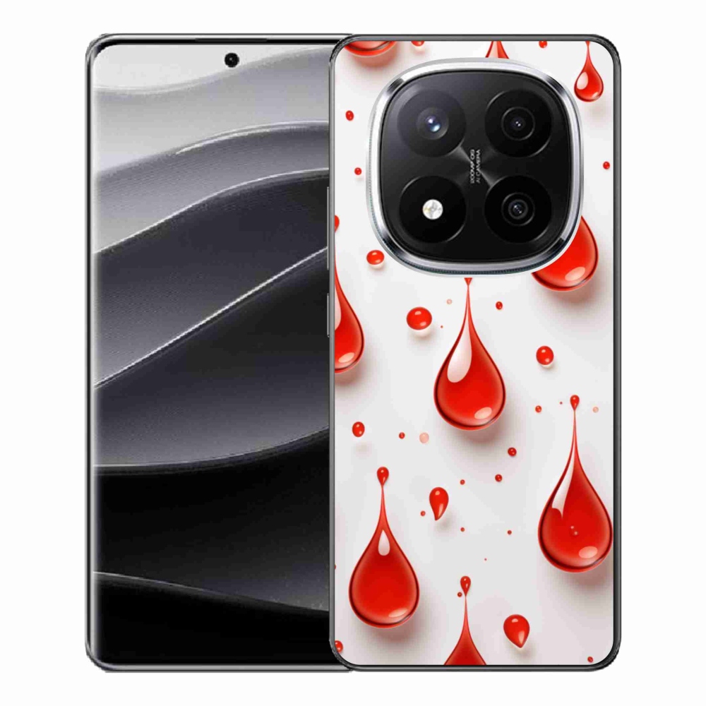 Gél borítás mmCase a Xiaomi Redmi Note 14 Pro+ 5G számára - piros cseppek