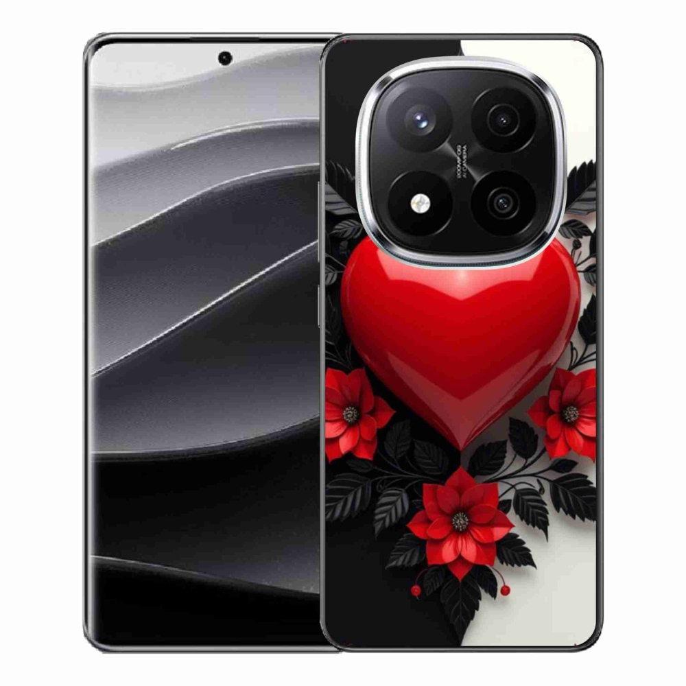 Gél borítás mmCase a Xiaomi Redmi Note 14 Pro+ 5G számára - piros szív