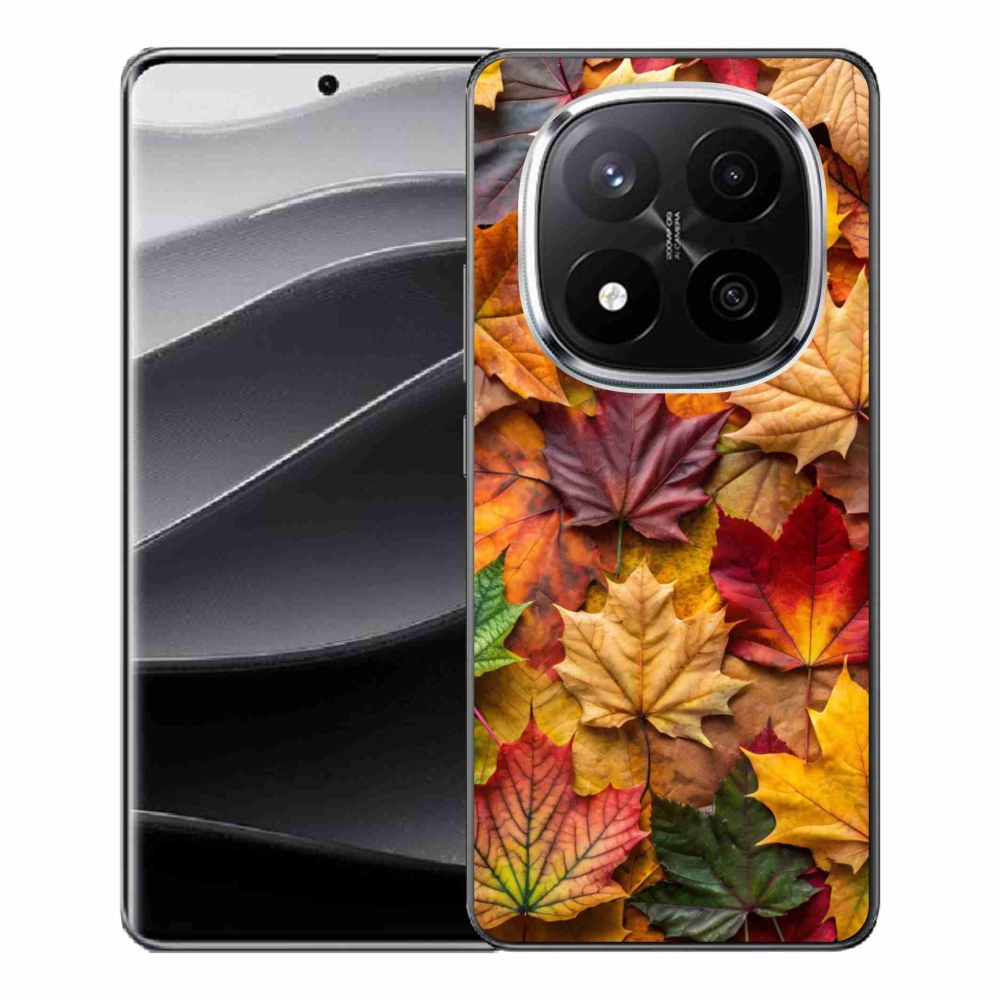 Gél borítás mmCase a Xiaomi Redmi Note 14 Pro+ 5G számára - juharlevelek 2