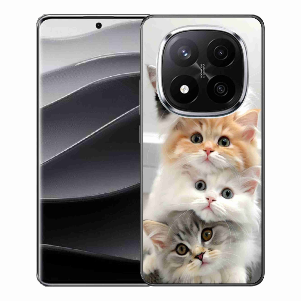 Gél borítás mmCase a Xiaomi Redmi Note 14 Pro+ 5G - macska csokorhoz