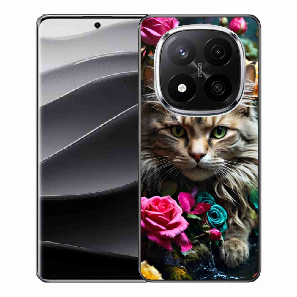 Gél borítás mmCase a Xiaomi Redmi Note 14 Pro+ 5G számára - macskaszem nézet 2