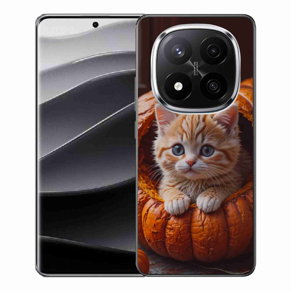 Gél borítás mmCase a Xiaomi Redmi Note 14 Pro+ 5G számára - cica és tök 2