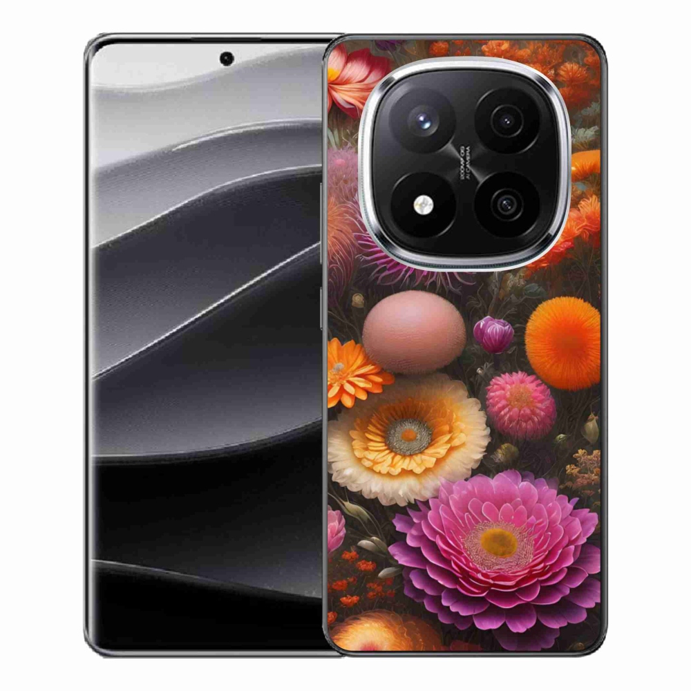 Gél borítás mmCase a Xiaomi Redmi Note 14 Pro+ 5G számára - virágos kompozíció