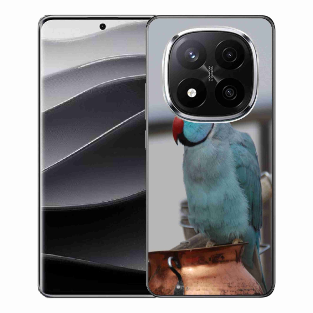 Zselés borítás mmCase a Xiaomi Redmi Note 14 Pro+ 5G - papagáj alexander kék
