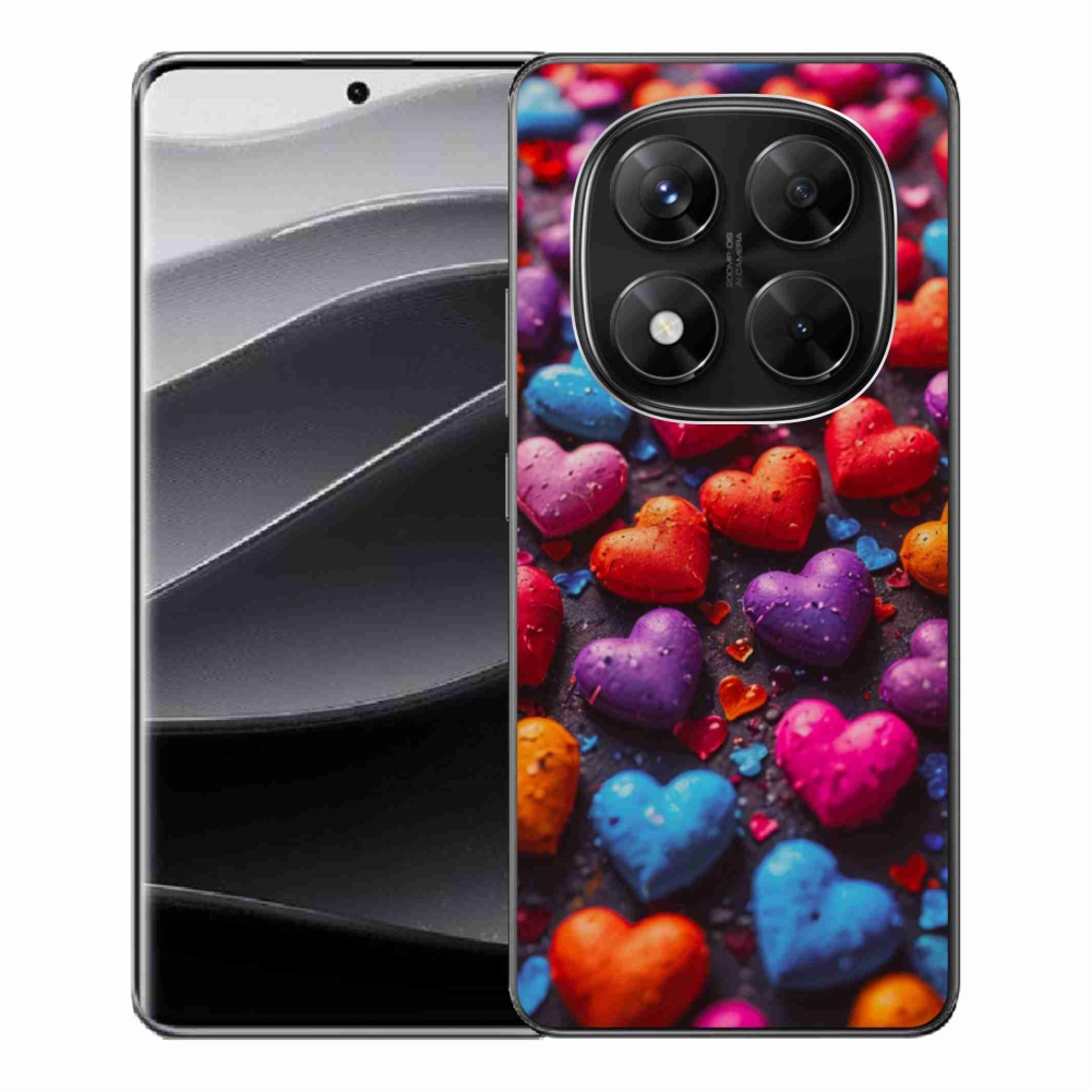Gél borítás mmCase a Xiaomi Redmi Note 14 Pro 5G/Poco X7 5G számára - színes szív