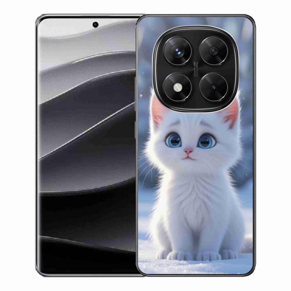 Gél borítás mmCase a Xiaomi Redmi Note 14 Pro 5G/Poco X7 5G számára - fehér cica 3