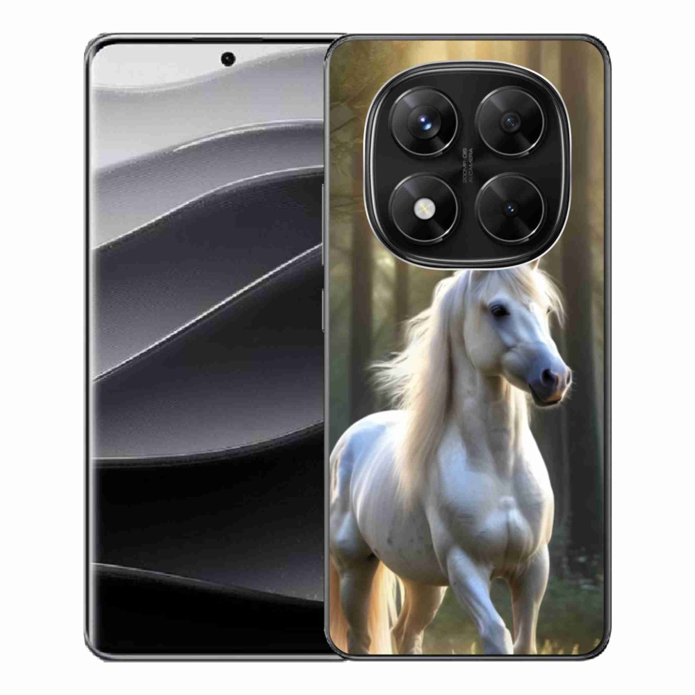 Gél borítás mmCase a Xiaomi Redmi Note 14 Pro 5G/Poco X7 5G számára - fehér ló 3